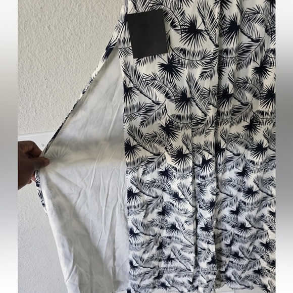 Lulus Floral Skirt Women Sz S Maxi Blue White Double Slits Hawaiian  Coastal New - Picture 7 of 13